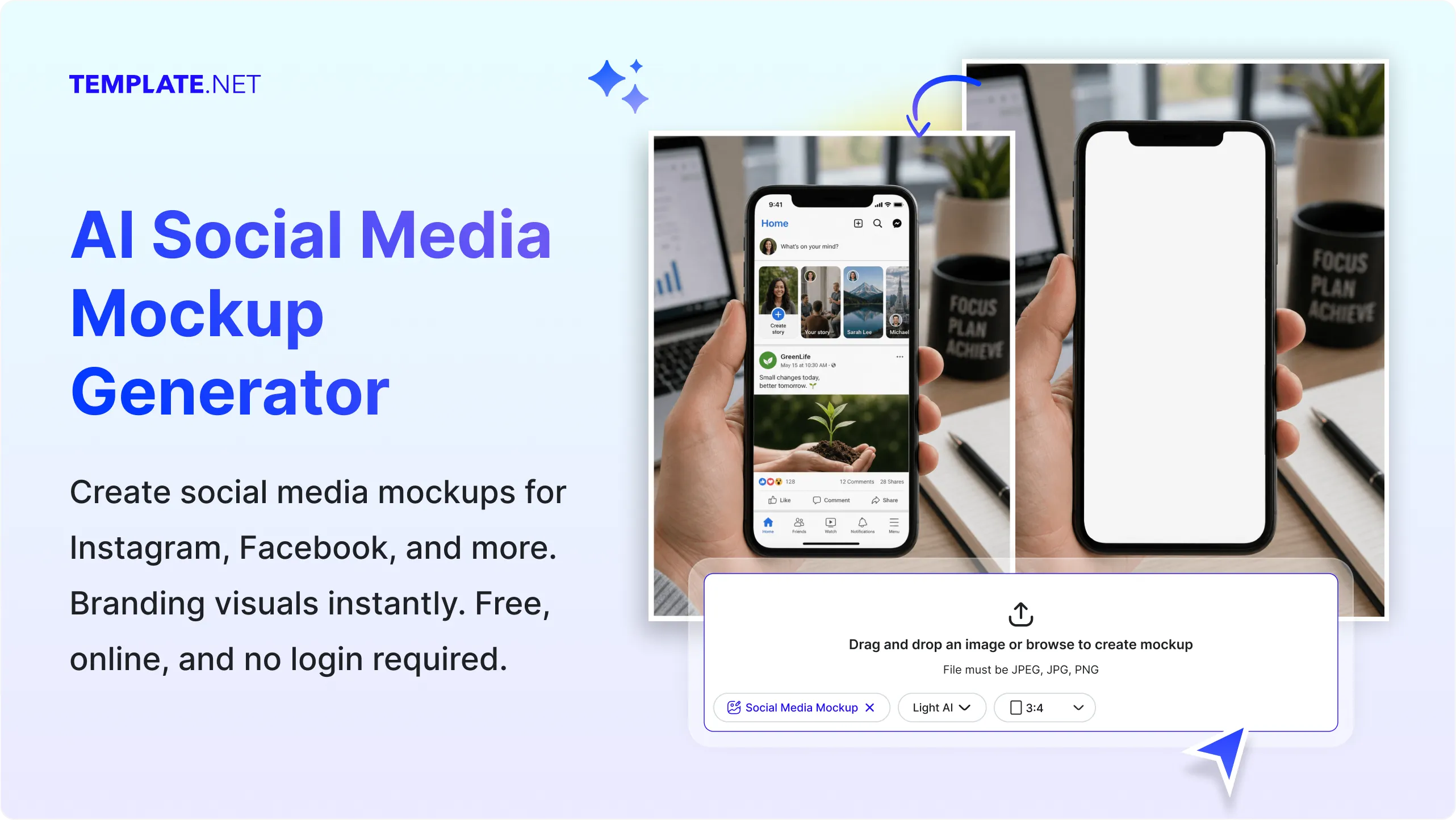 Free AI Social Media Mockup Generator, Create Social Media Mockups Online
